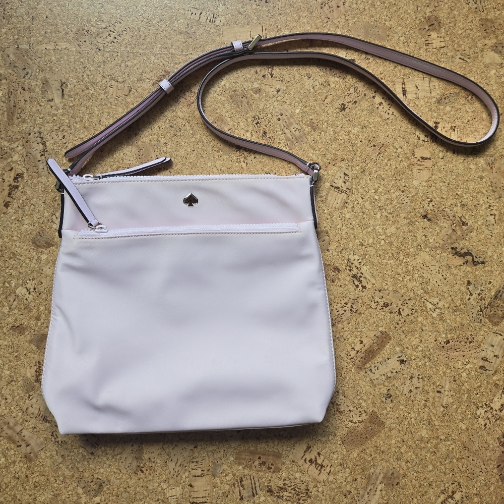 Kate Spade Jae Flat Nylon Crossbody Light Pink